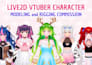 design and rigging your vtuber model live2d in anime style for streaming